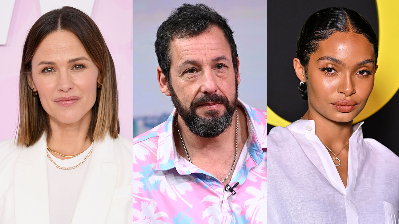 Jennifer Garner, Adam Sandler and Yara Shahidi